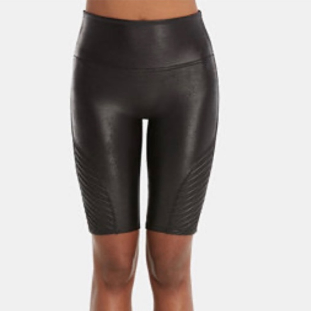 NEW!! SPANX XS Faux Leather Shaping Shorts ~SEXY & SNATCHED! (NO tags NO Tummy!) - Picture 6 of 10